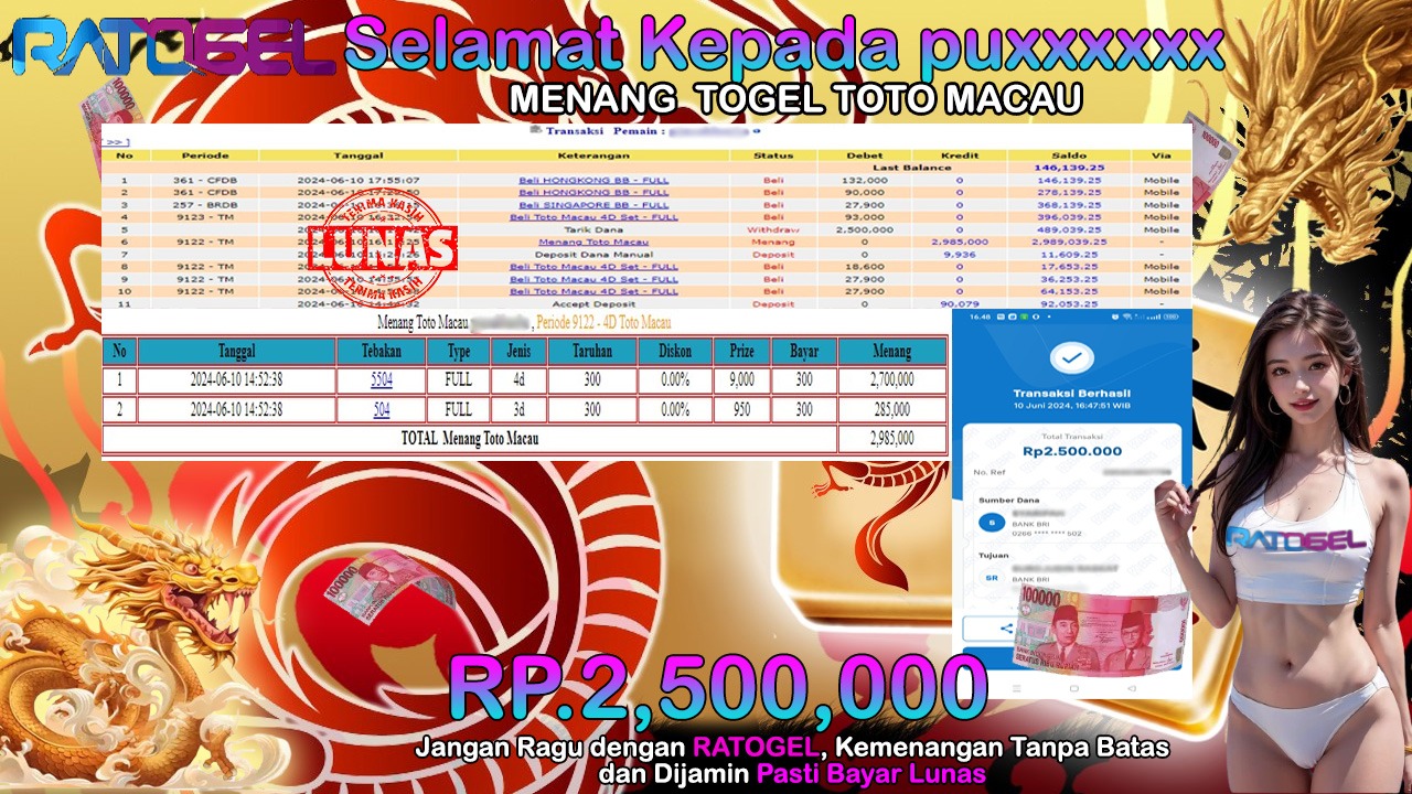 BUKTI JP TOGEL ONLINE TOTO MACAU DI INDONESIA TGL 10-06-2024